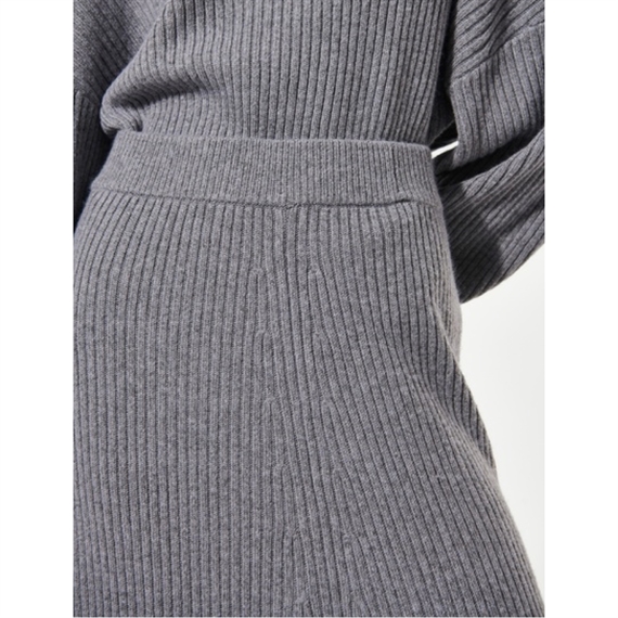 Dea Kudibal Gabbydea Strik Nederdel, Grey Melange